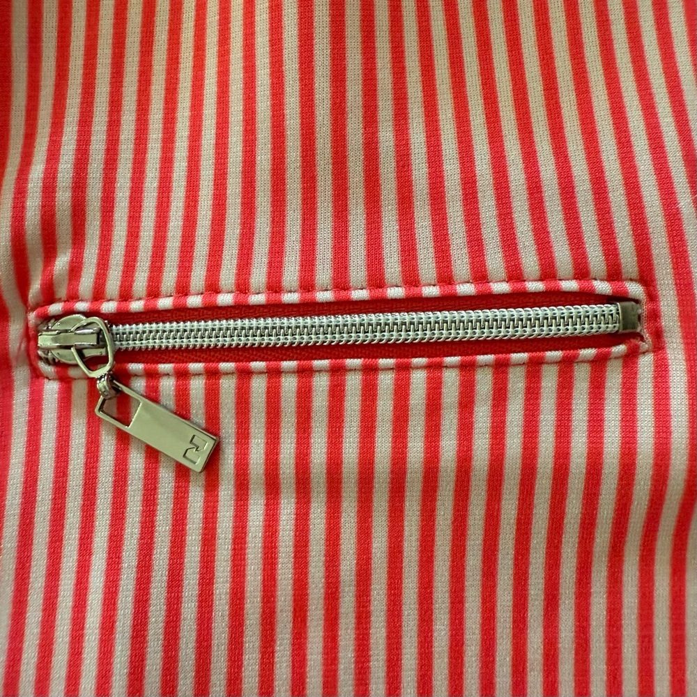 Nygard Top Blouse Tunic Women Petite M Striped Pink White 3/4 Sleeve Stretch - Picture 9 of 14